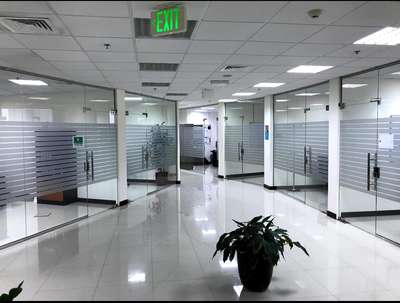 12mm toughened glass partition 400/sqft