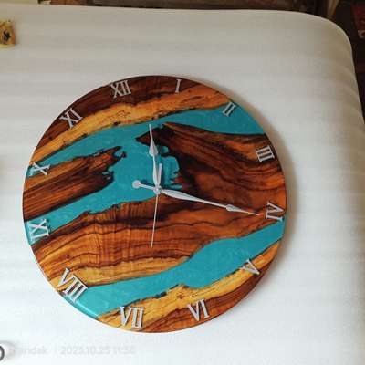 epoxy clock # resin clock #epoxy resin wall clock #wall clock #wooden clock