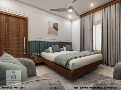 Simple bedroom ideas 
 #KeralaStyleHouse  #keralastyle  #keralaart  #InteriorDesigner  #Kozhikode  #Kannur  #Kottayam  #NEW_PATTERN  #3dvisualizer  #ContemporaryHouse