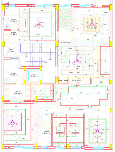 false ceiling designs in 2d working drg.