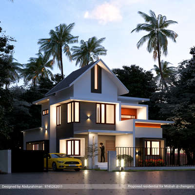 #ElevationHome  #villa  #homedesigne  #new_home  #semi_contemporary_home_design  #ConstructionCompaniesInKerala  #CivilEngineer  #civilconstruction  #civilcontractors