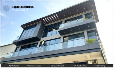 This magnificent structure was executed under Architects design guidance. We have delivered Aluminium Louvers, Wooden HPL and StoneLam Dry Cladding.

Feel free to call us to know more.

9811684474
Facade Solutions

You Design, We Deliver. 

#facade #elevationdesigndelhi #architecturedesigns