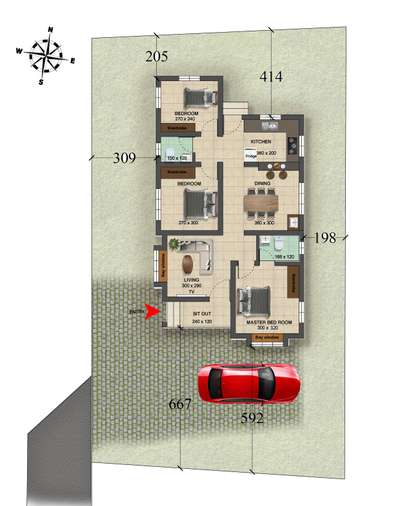 Floor Plan #residencedesigns 
 #FloorPlans 
#plan3d 
 #3BHK