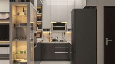 #KitchenIdeas #ClosedKitchen  #KitchenTiles  #LargeKitchen  #ModularKitchen #LargeKitchen