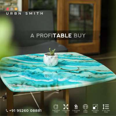 urbnsmith

What makes your choice reasonable. It's when you get the best for the best price.
So make URBN tables your first choice.
🔰Customisation available
🔰Engineered stone with epoxy
🔰Unlimited Color options
🔰 PU Coated
🔰Easy to maintain
🔰No plywood support needed
🔰27MM Thickness 
Contact: 9526008881
 #epoxyresintable  #epoxy #epoxytablekerala #epoxytables #furniture  #furnitureanddiningtable #furniturework #furnituremanufacturer #furnituremaker #furniturelastforlife #furnitureideas #furnitureplan  #furniturestore #customised_furniture #HomeDecor #homeinterior #homeandinterior #homesweethome #homedecorproducts #DiningTable #DiningTableAndChairs #DINING_TABLE #dining #diningarea #Dining/Living #diningroomfurniture #diningroom  #LivingRoomTable #LivingRoomDecoration #LivingRoomDecors #LivingRoomIdeas #LivingRoomInspiration #living  #CoffeeTable #coffeetable💗 #coffeetabletop #OfficeRoom #office_table