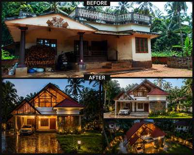 "A remarkable exterior renovation: blending modern luxury with timeless charm.".  #house_exterior_designs  #exteriorhomedecor  #HouseRenovation  #3D_ELEVATION