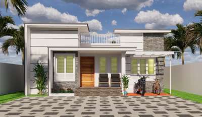 A small 3 bedroom house. 
total area 900 sqft.
#SmallHouse #ContemporaryHouse #budgethomes #3bedroom