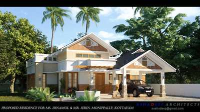 Residence 1500 Sft. 3 Bed Single floor at Kottayam