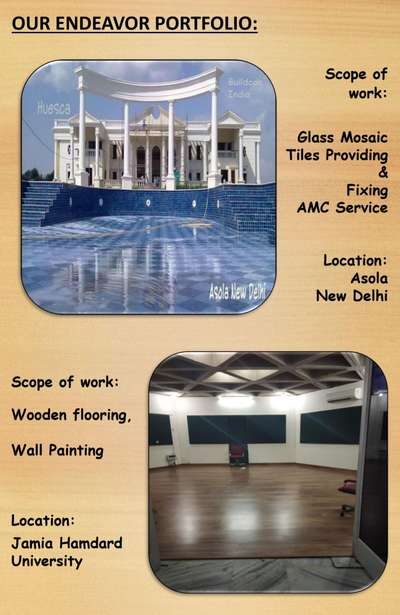 Our comleted projects Portfolio :
For requirement,  services and Glass mosaic tiles requirement and Swimming pool construction:

Info.ccornergroup@gmail.com