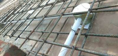 wiring in roof slab with  double reinforcement ( jal)