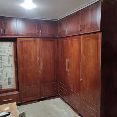 wooden wardrobe in mahogany...