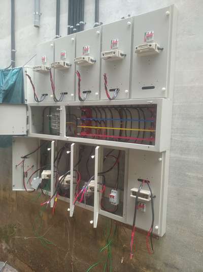 multi energy meters connection 3phase panel