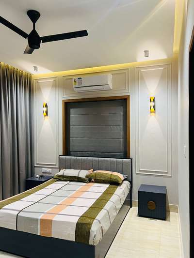 Modern simple Bedroom design 
 #interiorkerala #BedroomDesigns #keralastyle #KeralaStyleHouse