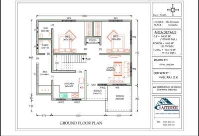 *2d house plan design *
2d plan design Rupees 1.5 per Sqft