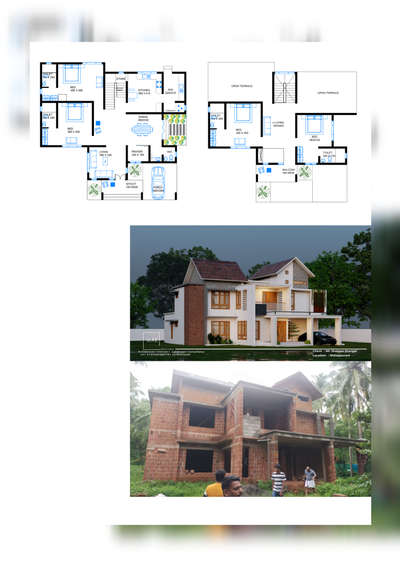2820 sqft 4bhk Client : shaheer Location : malappuram #KeralaStyleHouse #keralaplanners #ElevationHome #keralaarchitectures #homrdesign #keralahomedesignz #exterior_Work #Architectural_Drawings #KitchenInterior #Architectural&Interior