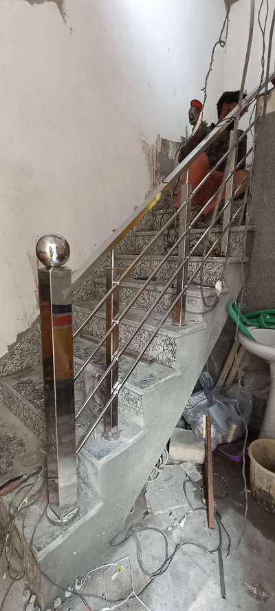 steel railling noida Delhi ghaziabad mai kahi bhi banwaye #StainlessSteelBalconyRailing  #railing #anassteelcraft