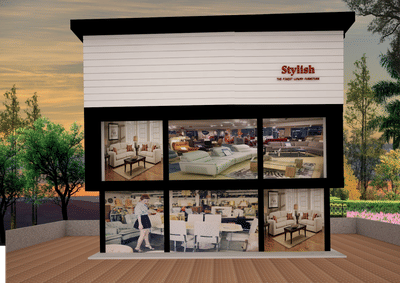 ACP EXTERIOR WITH GLASS WORK