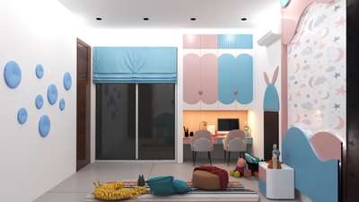 Kid’s room  #KidsRoom  #render3d  #color  #InteriorDesigner