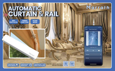 If you have often been tired of messing up while
setting up your curtains right, then worry no more since
Marrath brings you the complete solution of drawing
your room's curtain without having to reach out. With
Marrath Smart Wi-Fi Curtain Motor and Rail System, you
can set an automated process of drawing a curtain
when you feel like it, and removing it when you feel like
it, and all of that without having to reach the curtain
manually. Additionally, you can schedule your curtains
to open or close so everything just keeps happening
itself while you enjoy the convenience of doing what
you like the most.
Group Control Many Curtains Simultaneously
Automatic Curtain and Rail
Varied Controlling Option
Use for Home or Commercial
Durable Curtain System
Easy assembly and installation
Voice control enabled
Straight and curved Track
Ultra silent operation
Timer option
Customize length
Easy with Marrath mobile APP