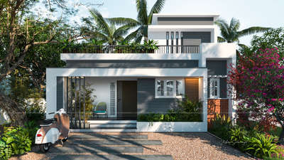 proposed residence design at alappuzha