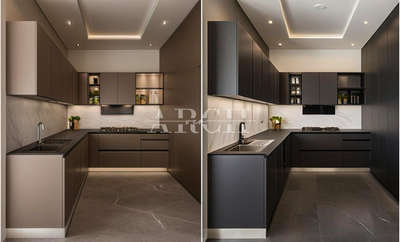 Elegant modern kitchens showcasing contrasting color palettes—one with warm, lighter tones for a soft and inviting feel, and the other with deep, dark hues for a bold and sophisticated look.



#InteriorDesigner #Architectural&Interior #KitchenIdeas #luxurydesign
