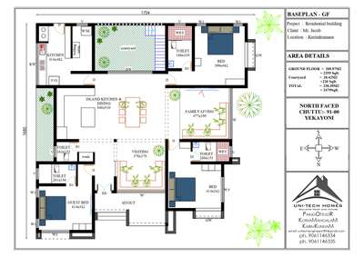 2480 sqrft/3bhk @thodupuzha
client:-Mr. jordik/plan,design and supervision