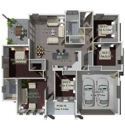 #FloorPlans #3d_rendering  #Residencedesign  #Photoshop