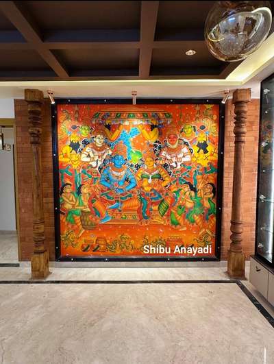 Mural painting 
#keralatraditionalmural #muralpainting #muralwallpaper