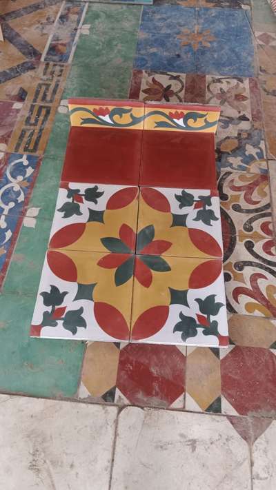 #athangudi tile #chettinad  #FlooringTiles  # flooring design #TraditionalHouse  #TraditionalStyle  #athangudi  #hand made design #karakudi  #Malappuram  #house construction #HouseDesigns  #FlooringServices  #FloorPlans  #FlooringExperts  #FlooringIdeas  #tradition  #blue and white combination  #white  #flowerdesigns  #flowerpattern  #flower  #flower tile #red plain tile