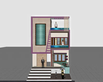 4BHK front elevation design