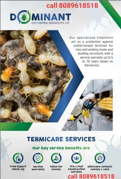 Termite Treatment @ Pre-construction and Post-construction..call us @ 8089618518