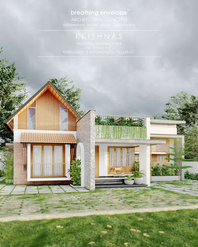 Project : KRISHNAS
Proposed Residential Building @palakkad 
 #Palakkad  #Residencedesign  #resdentialproject  #3DPainting  #ElevationHome  #ElevationDesign  #Architect  #architecturedesigns  #KeralaStyleHouse  #ContemporaryHouse  #tropicaldesign  #tropical houses