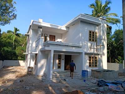 4 bedrooms,attached bathrooms, drawing, dining , sitout, kitchen, work area,upper living,balcony          place. kollam.         suare feet _2200 ,,total amount _45 lekhs