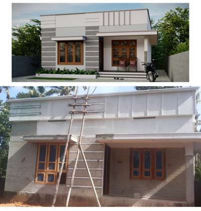 #Ongoing work at Kalladimugham # 710 sq.ft # finishing stage