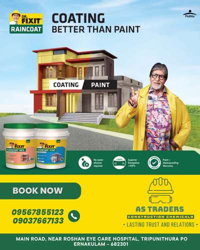 Coating Better Than Paint 💪

 #WaterProofing  #WallPainting  #drfixit  #drfixitwallwaterproofing