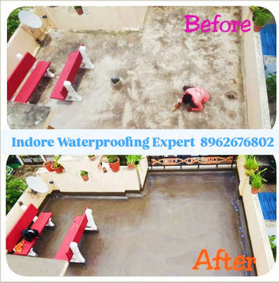 waterproofing on terrace 22 year old #indorehouse