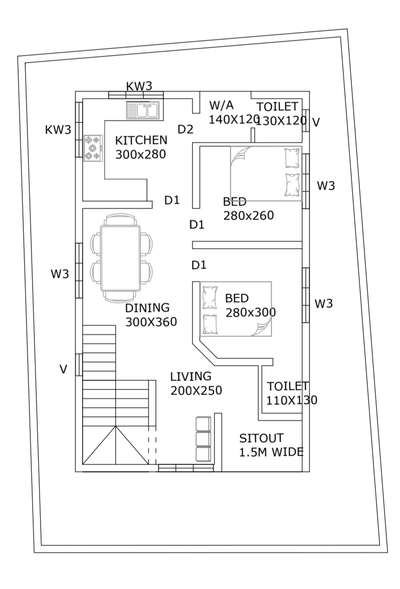 House plan in 3cent plot  #FloorPlans  #InteriorDesigner  #Architect  #exterior_Work