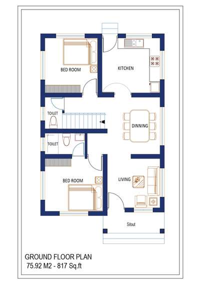 FLOOR PLAN

#FloorPlans #groundfloorplan #HouseDesigns #SmallHouse #SmallHomePlans #architecturedesigns #Architect #CivilEngineer #HouseConstruction