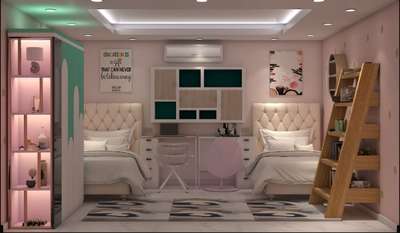 girls bedroom 🔥 #girlsbedroom #intrerior #instahome #BedroomDesigns #sister #viralpost #viewsimilar #pinkroom #doublebed