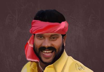 Kalabhavan Mani digital illustration. #digitalpainting