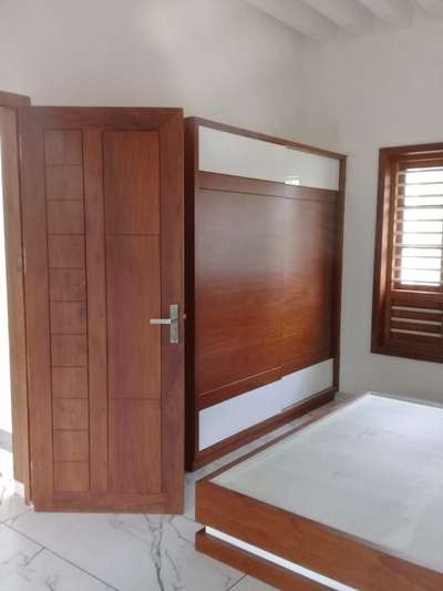 Bedroom interior Teek Veneer finish