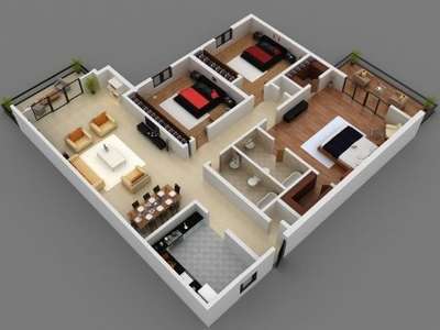 1000 rs me -3d floor plan banvaye 
 #3d  #3Dfloorplans