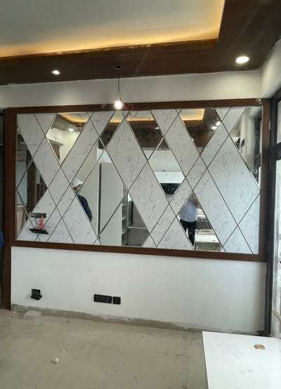 #wallpanel  #mirrorwall  Design with  style ,Design with smile.