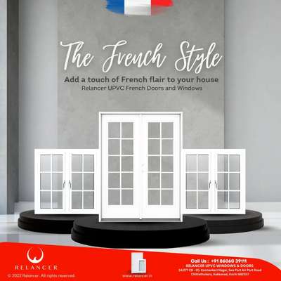 The French style- Add a touch of French flair to your house with Relancer UPVC Doors and Windows

#relancer #relancerupvc #relancerupvcdoors #relancerupvcdoorsandwindows #upvc #upvcdoors #upvcwindows #interiordesignideas #architect #architectkerala
