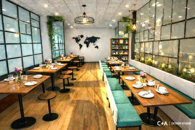 Cafe Interior at Aluva✨🪬
 #cafedesign 
 #cafeinteriors 
 #rusticdecor 
 #WoodenFlooring  
 #Comercial_interiors