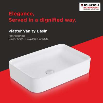 hrjohnson_india Experience elegance like never before, combined with hygiene, with Platter Vanity Basin, that comes with a glossy finish and sleek appearance.

Time to #ReimagineBathrooms and concepts with Johnson Bathrooms.

#HRJohnsonIndia #HappilyInnovating #VanityBasin #Sanitaryware #Bathroom #Basin #InteriorDesigner