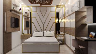 room interior design
bed and wall paneling,almirah cabinet work  #InteriorDesigner  #SmallRoom  #woodenAlmirah  #bedroominteriors  #LUXURY_BED  #WALL_PANELLING  #celling  #WoodenBeds  #woodarchitecture  #Designs  #interiorcontractors