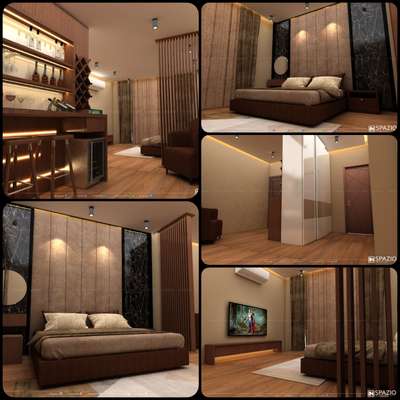 A studio apartment interior....
 #BedroomDesigns  #interior  #inspazio