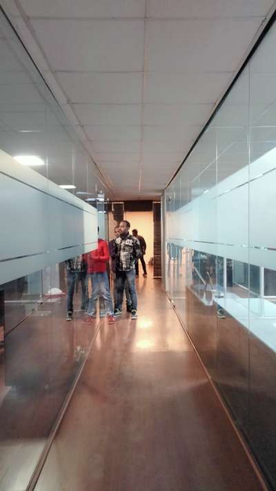 Office Glass Partition with openable door
 #offficeinterior