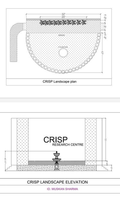 My work done in CRISP Bhopal 
design by me  #exterior_wall #crisp #bhopal #landcapdesign #logodesign #planning #2DPlans #3dplanning #muskansharmainteriordesigner